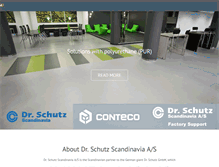 Tablet Screenshot of dr-schutz.dk